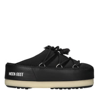 Mules in nylon idrorepellente ed ecopelle 