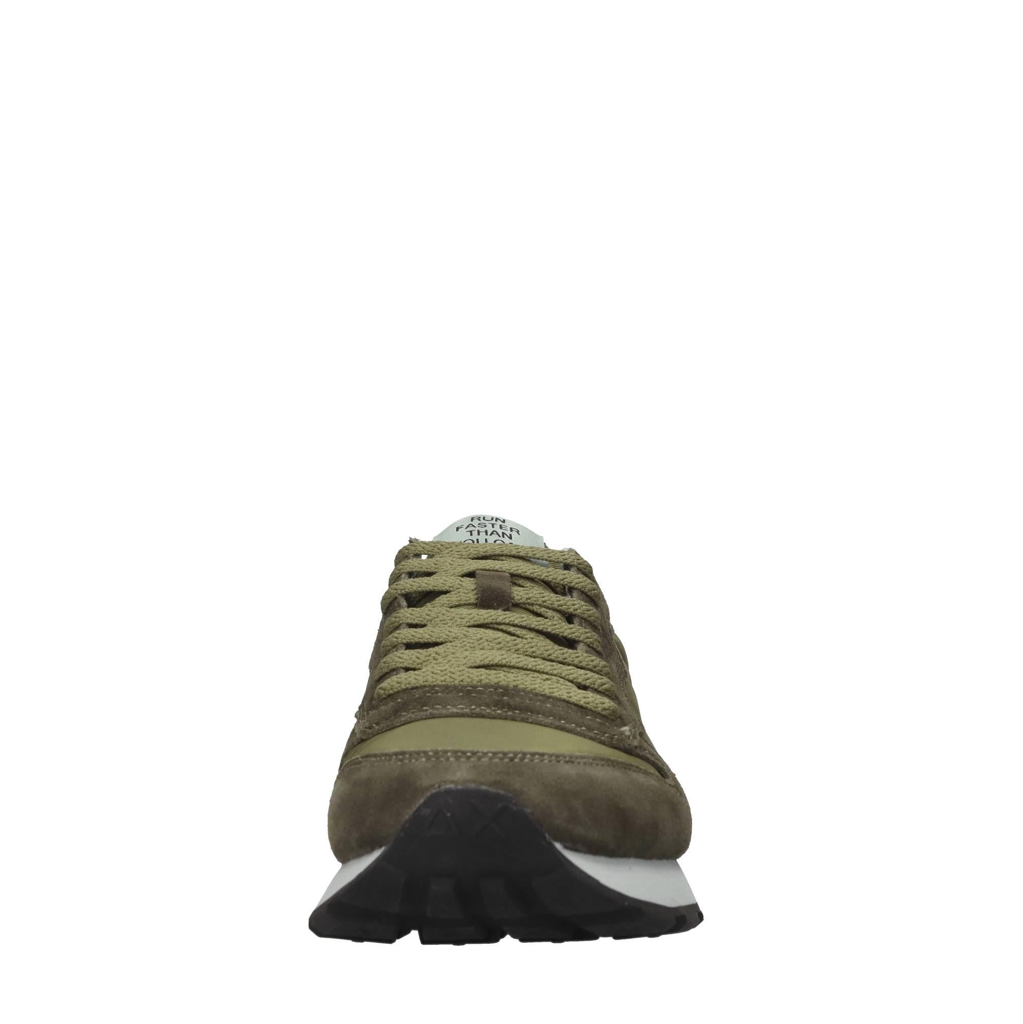 Sneakers in camoscio e tessuto 