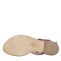 Sandali flat in pelle 