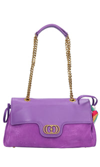 Borsa in pelle e camoscio 