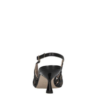 Décolleté slingback in pelle 