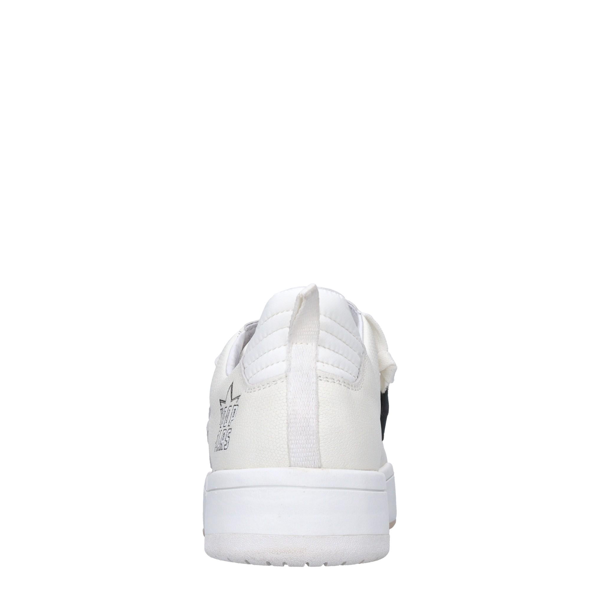 Sneakers in pelle e tessuto 