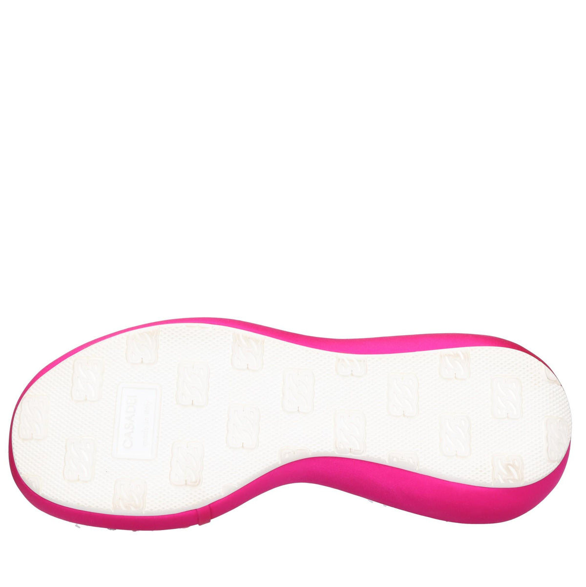 Sandali Zeppa in raso plexi e strass 