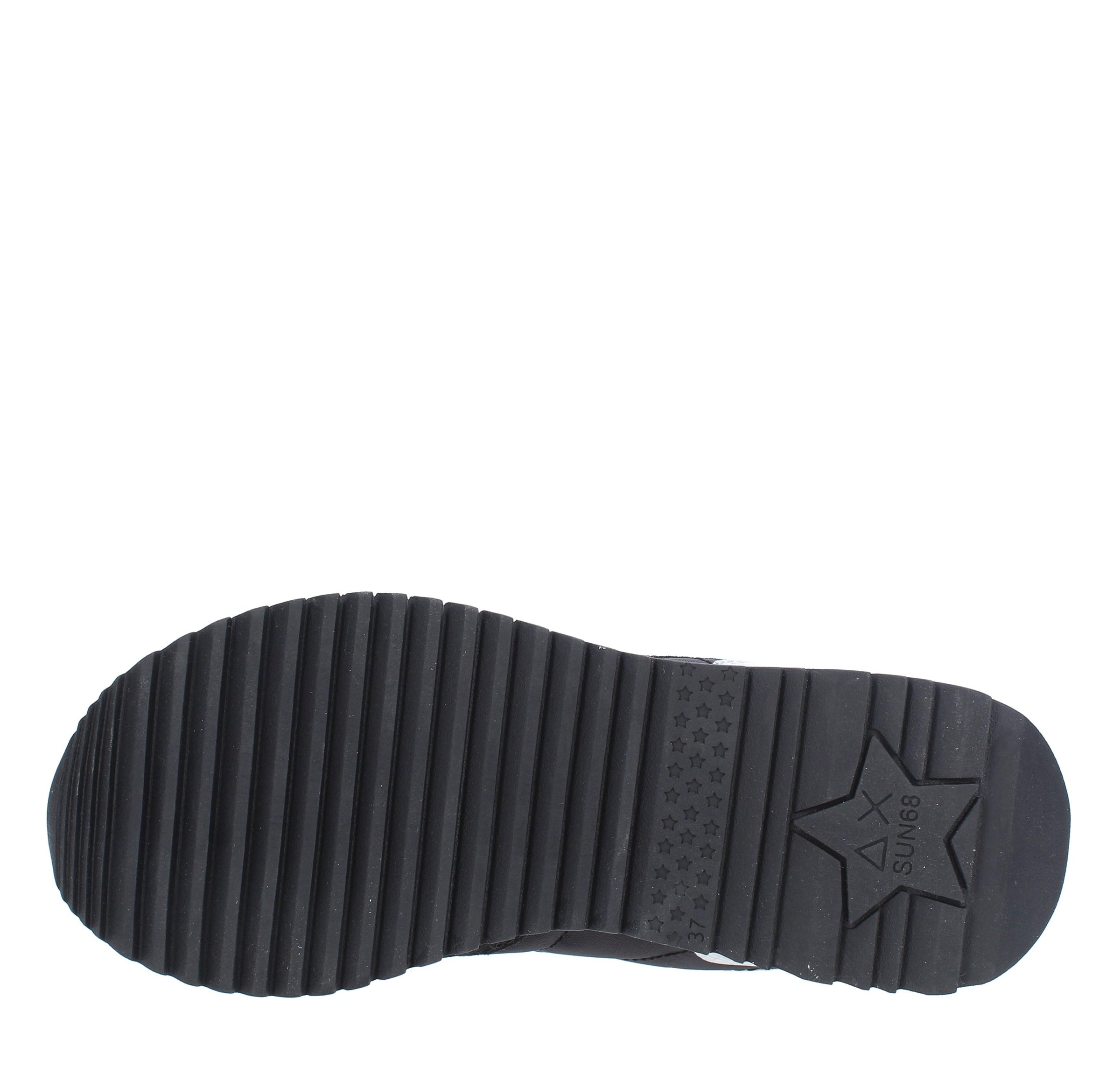 Sneakers in camoscio pelle e tessuto 
