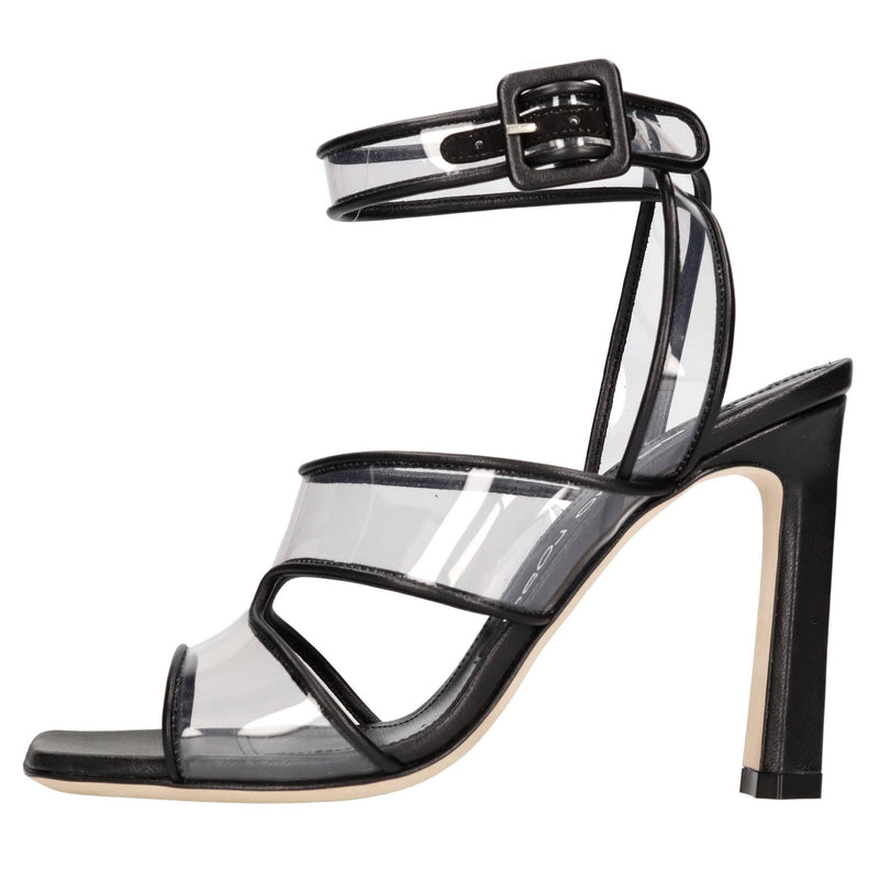 Sandali in pelle e plexi 