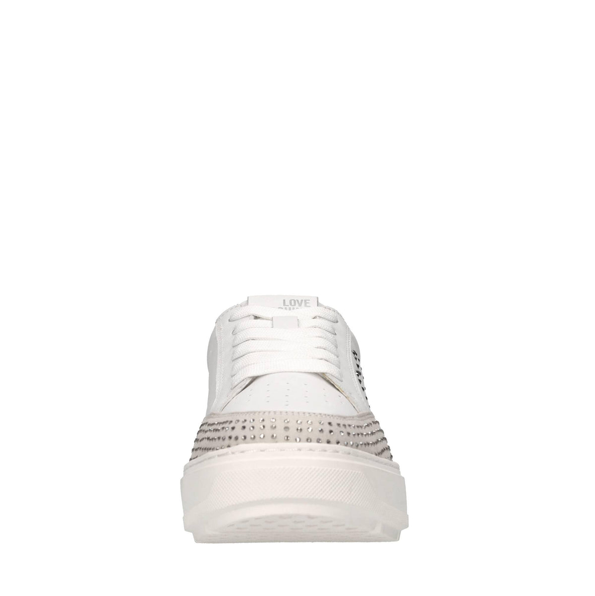 Sneakers in camoscio, ecopelle e strass 