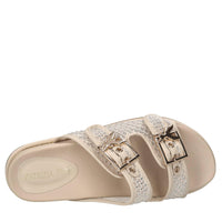 Mules in ecopelle, rete in tessuto e strass 
