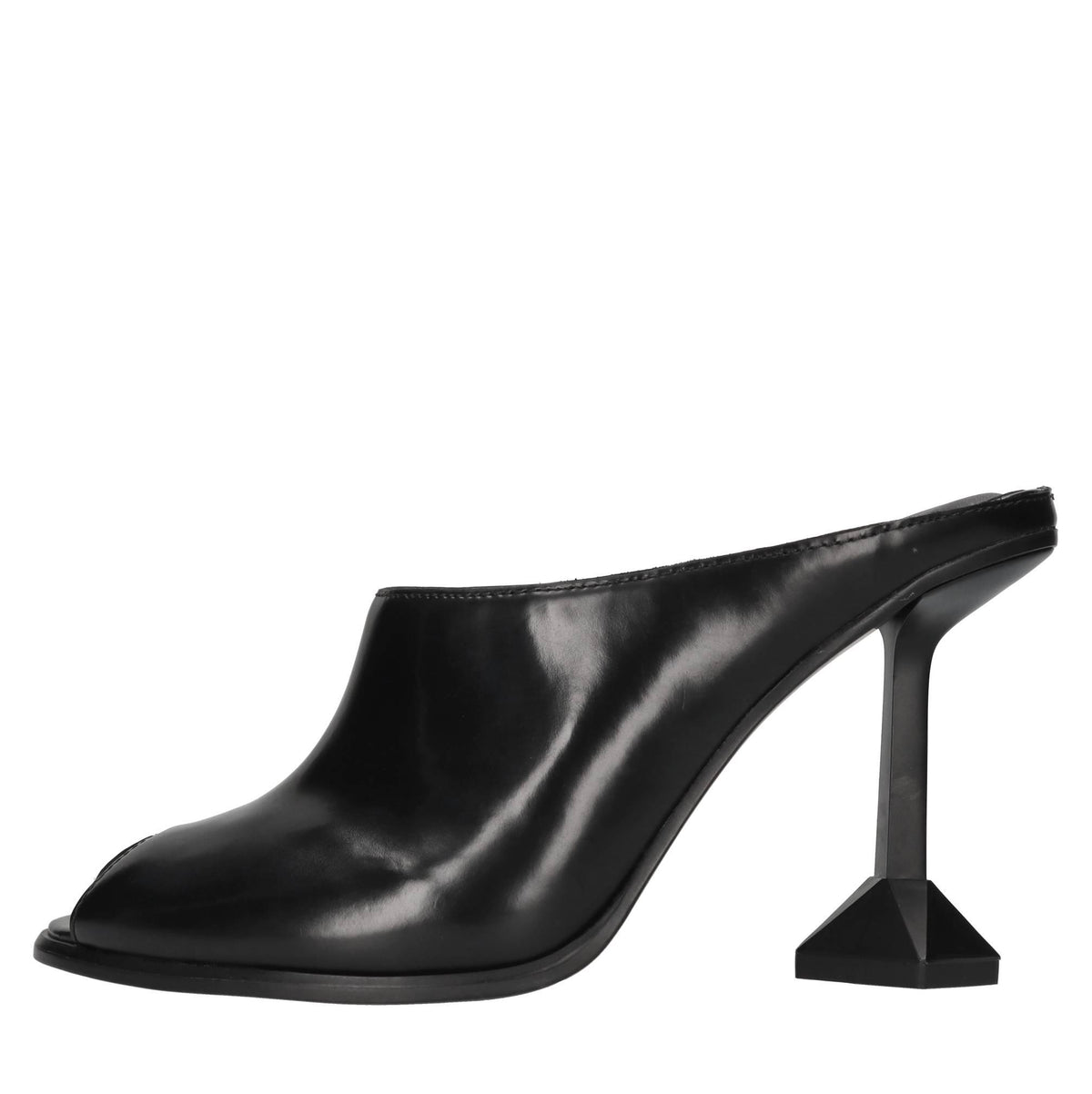 Mules in pelle 