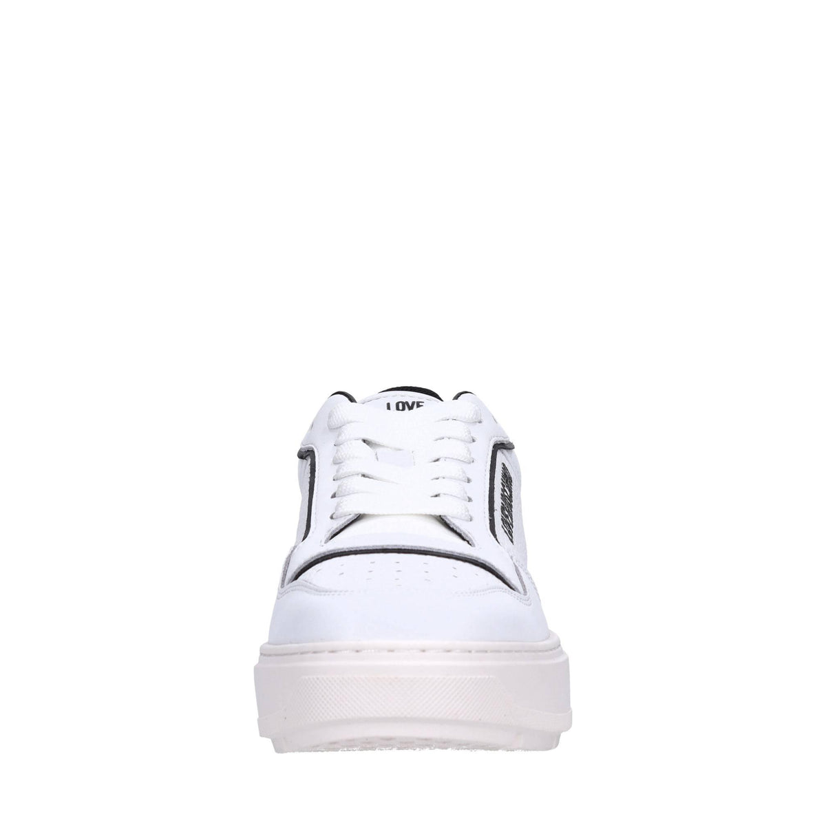 Sneakers in pelle e tessuto 