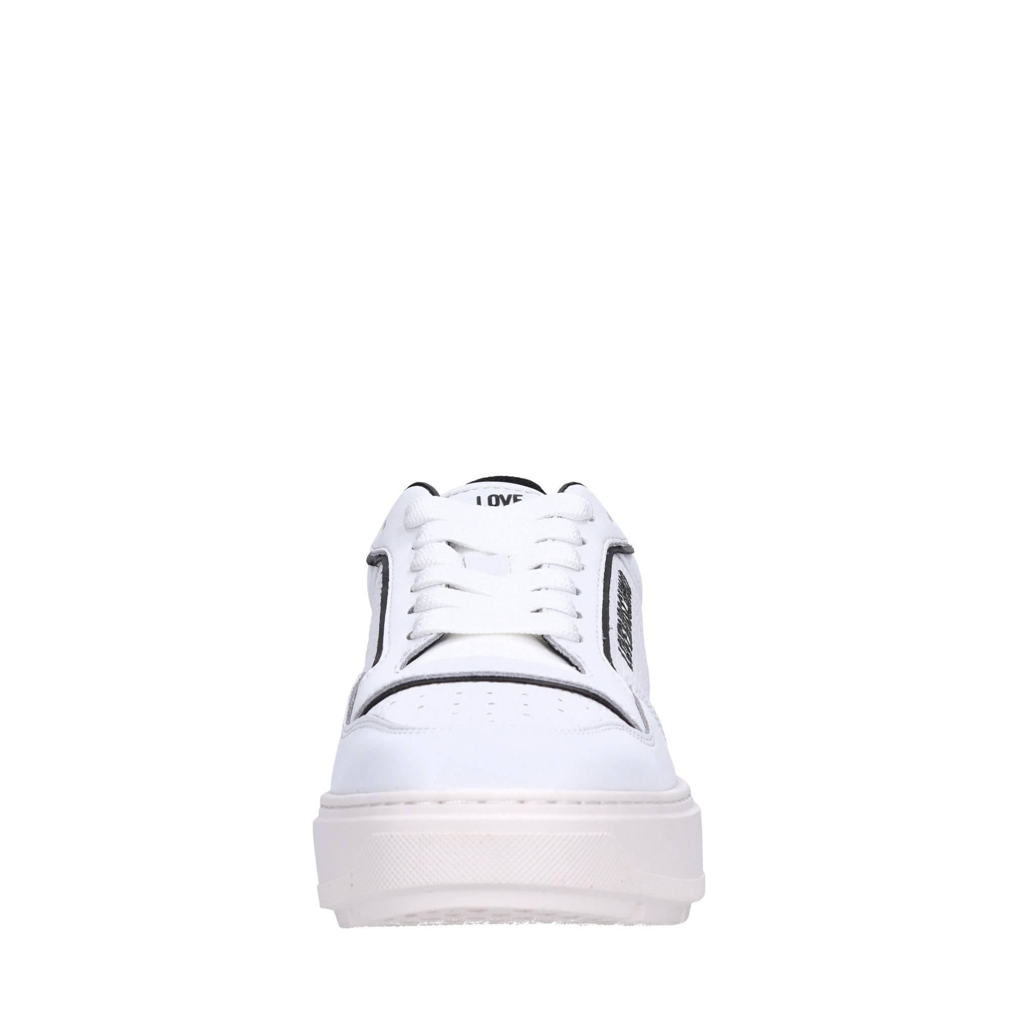 Sneakers in pelle e tessuto 