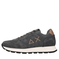 Sneakers in camoscio e tessuto 