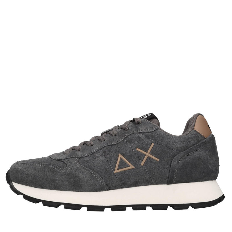 Sneakers in camoscio e tessuto 