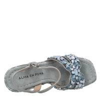 Sandali in pelle strass e pietre 