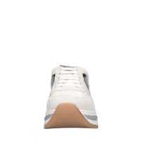 Sneakers in camoscio e tessuto 