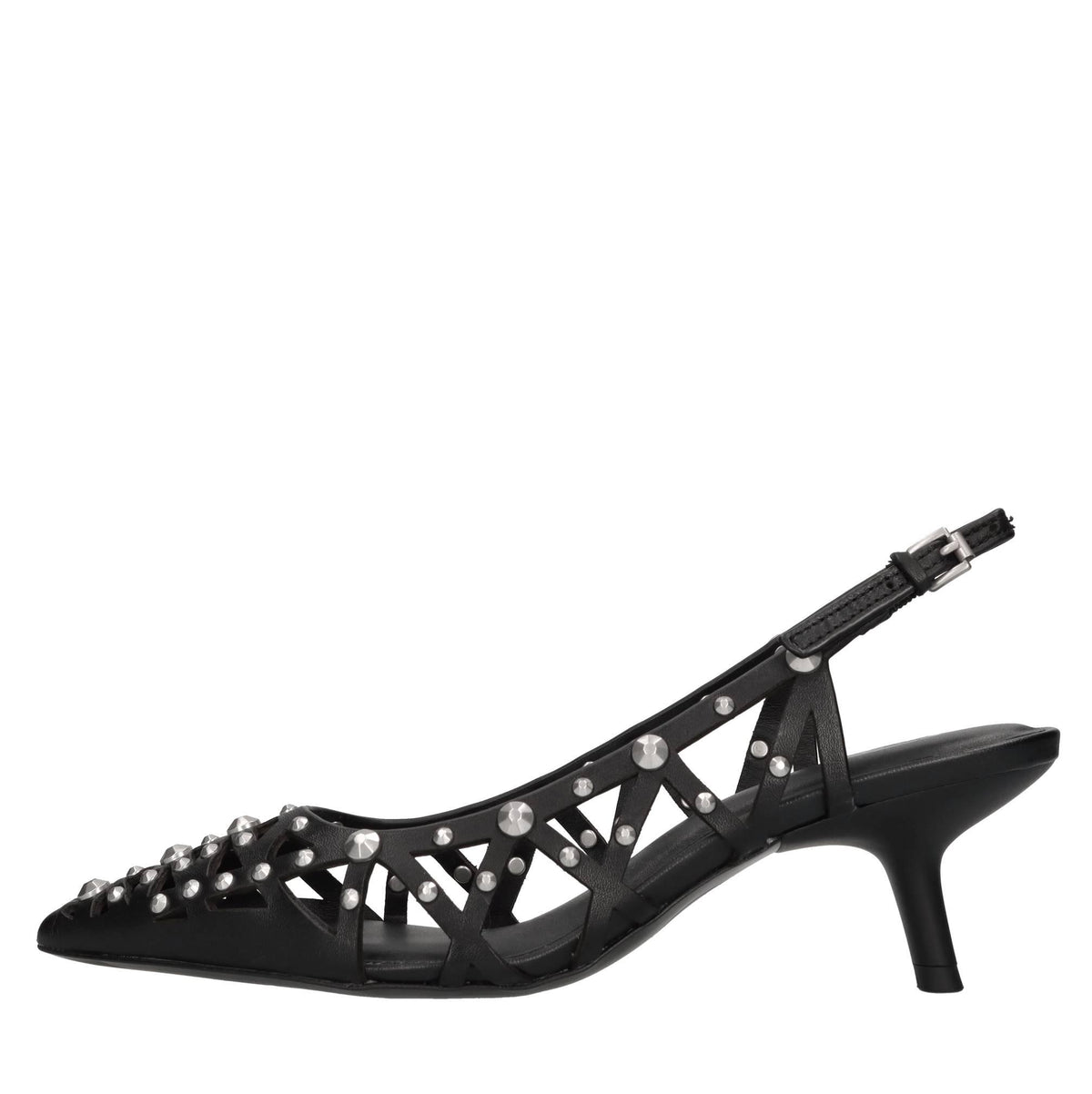 Décolléte slingback  in pelle 