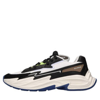 Sneakers Run Row in pelle e tessuto 