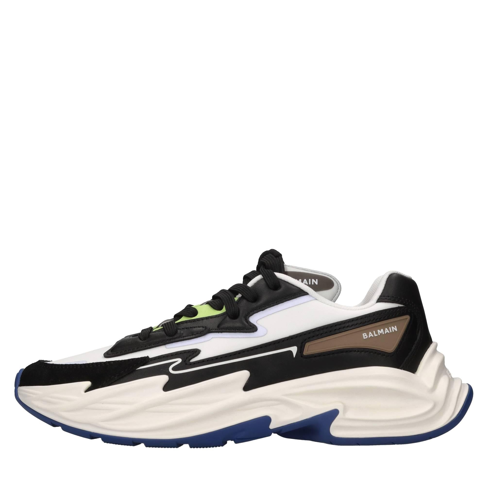 Sneakers Run Row in pelle e tessuto 
