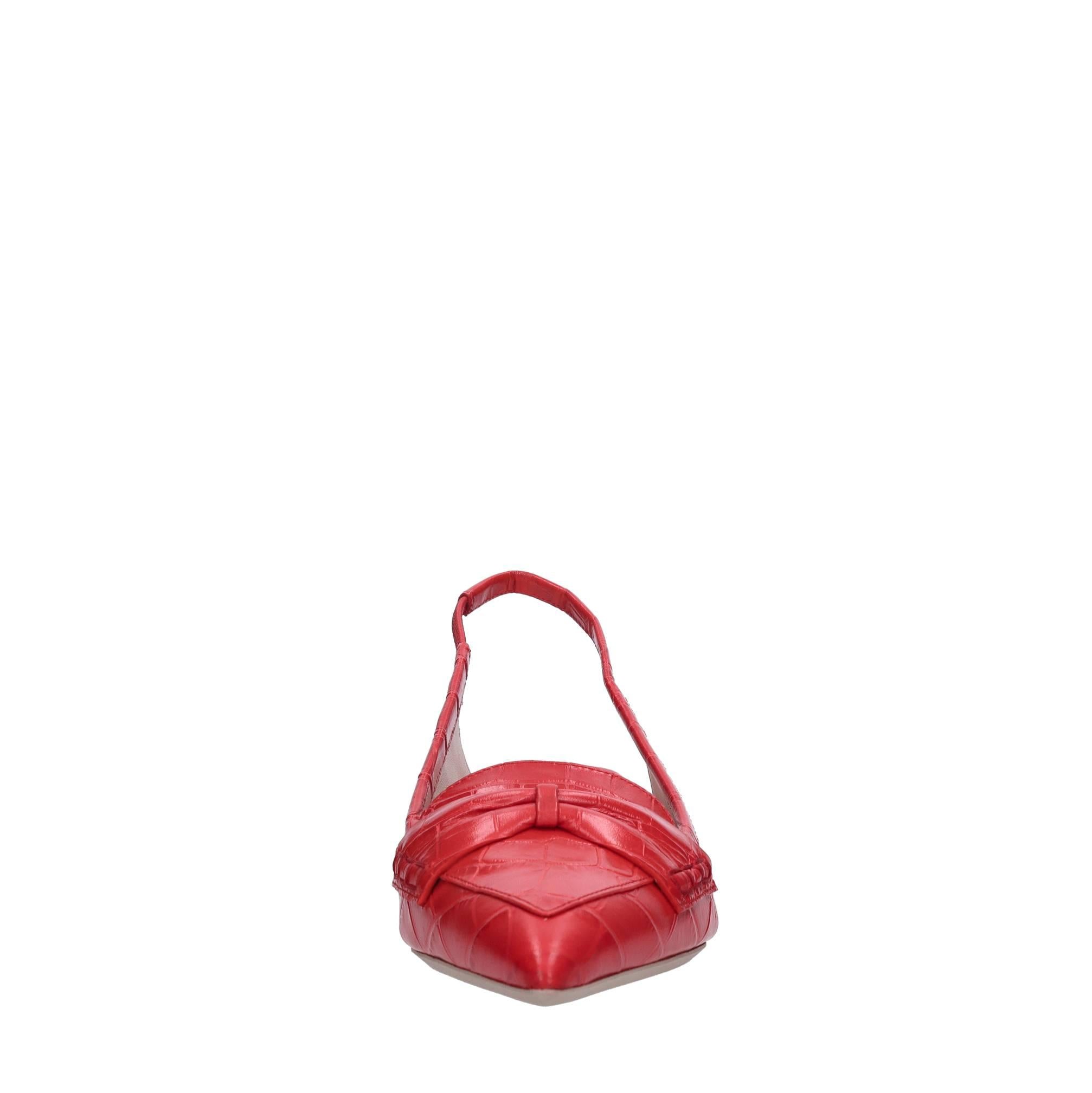 Décolleté slingback in pelle 