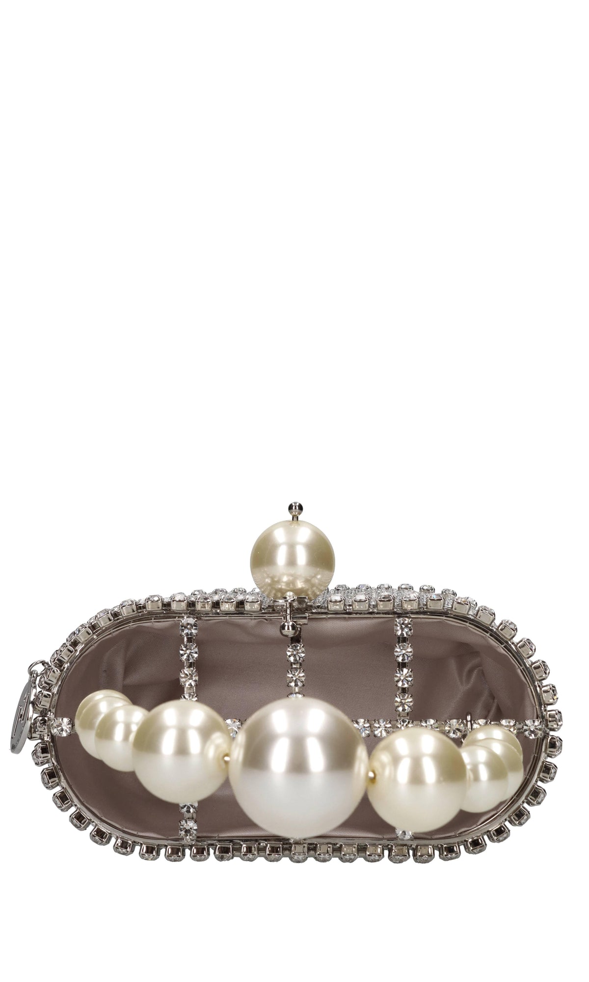 Borsa Holli luce in strass e metallo 