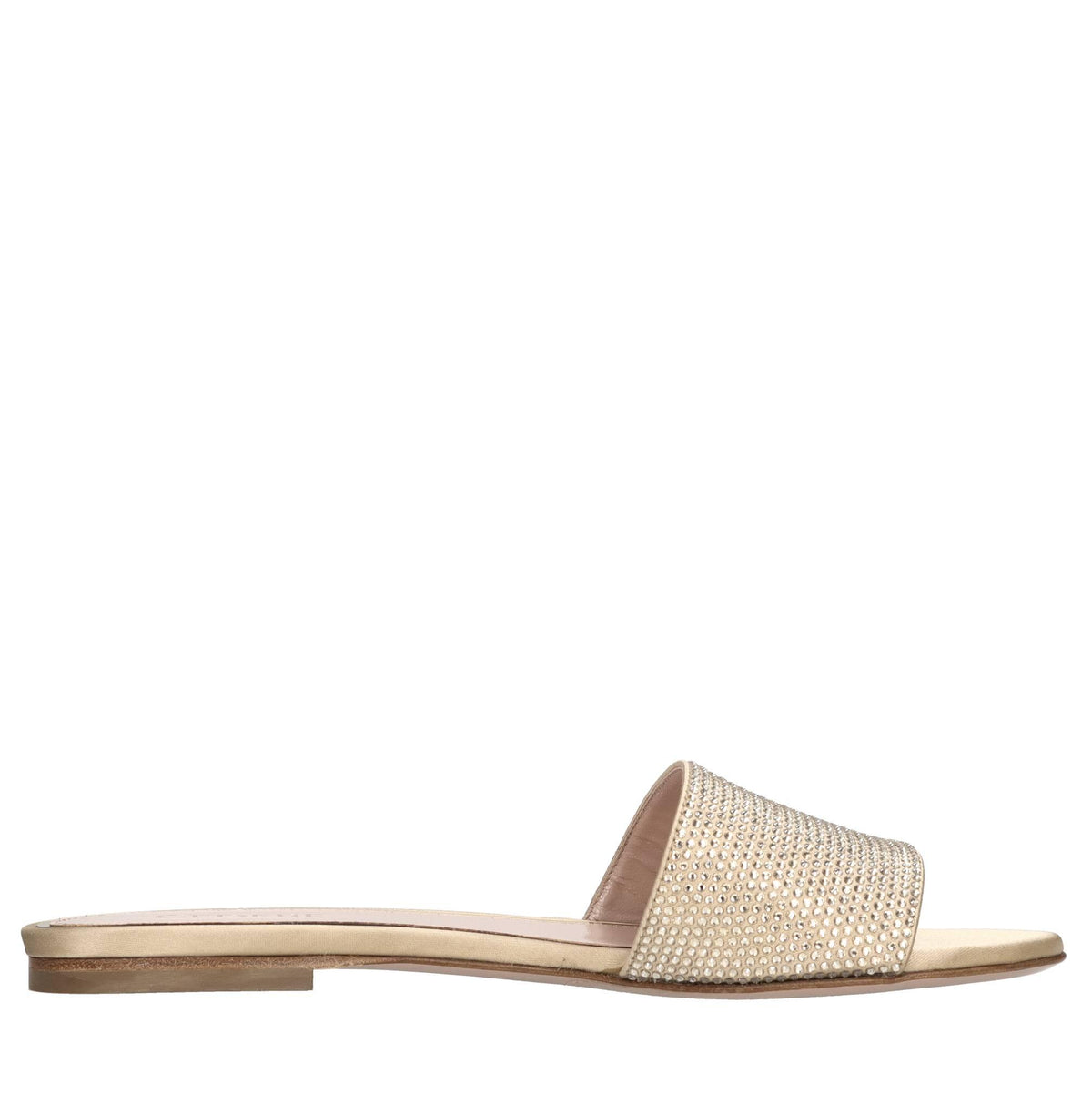 Mules Cassis in raso e strass 