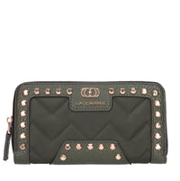 Portafoglio Dark Wave big wallet in ecopelle e tessuto 