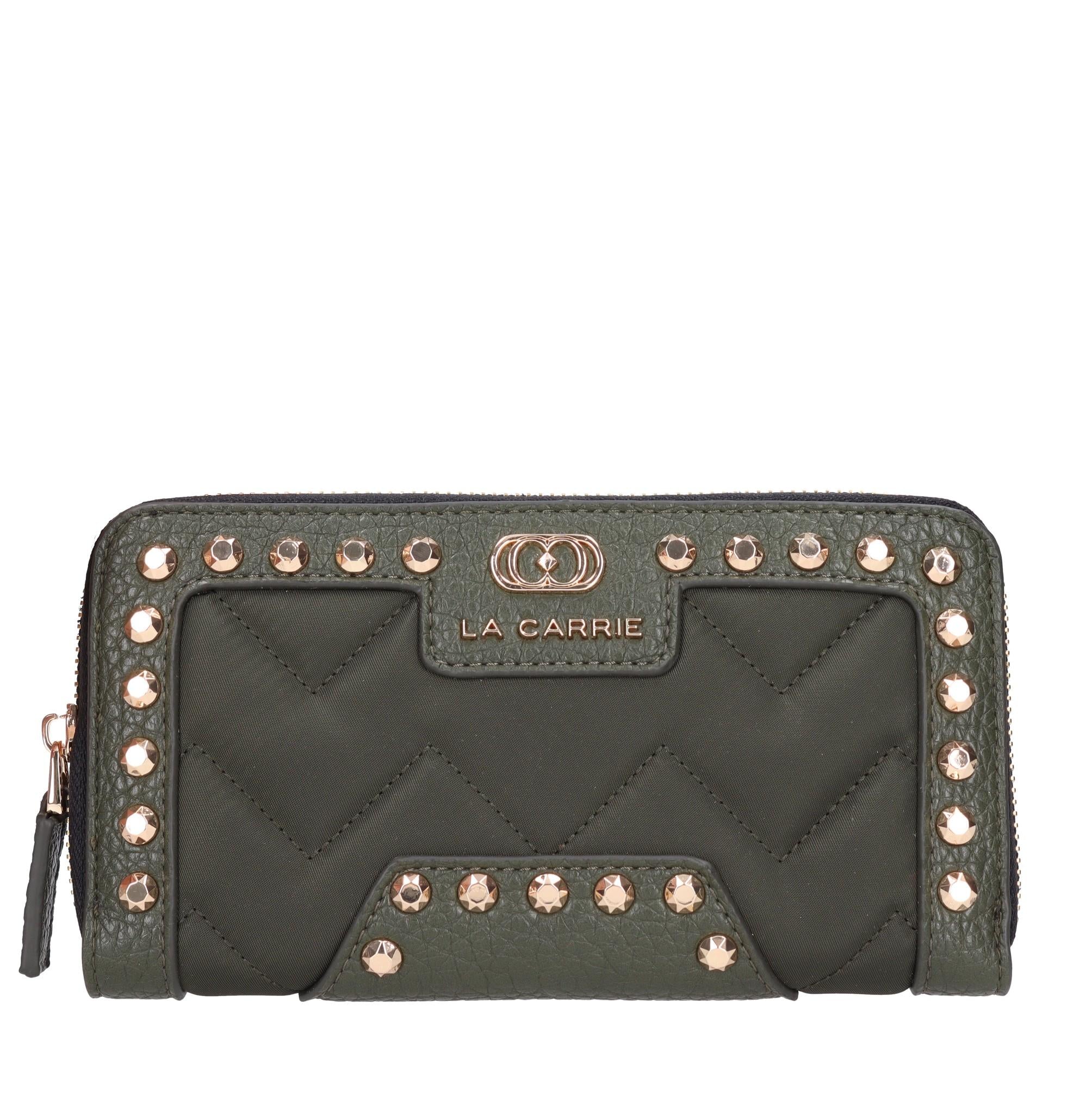 Portafoglio Dark Wave big wallet in ecopelle e tessuto 