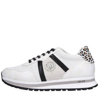 Sneakers in ecopelle e tessuto 