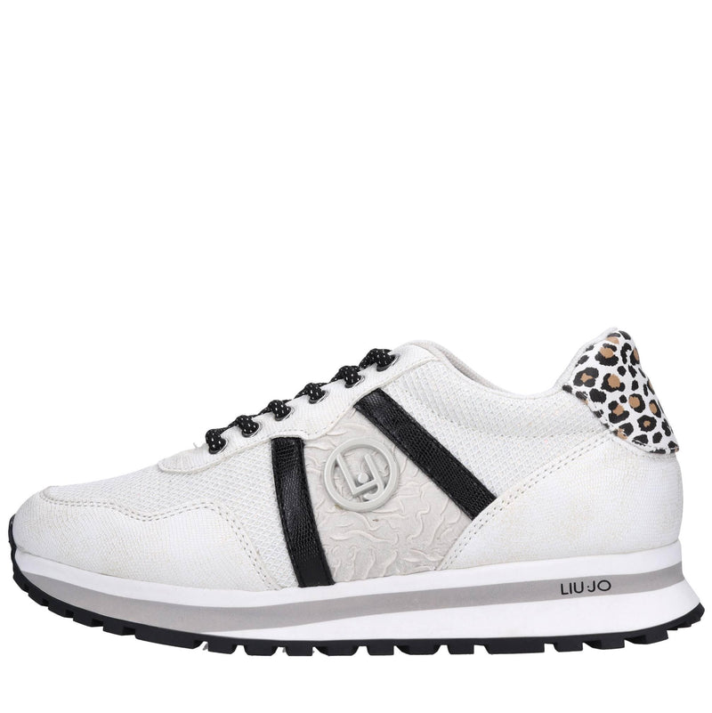 Sneakers in ecopelle e tessuto 