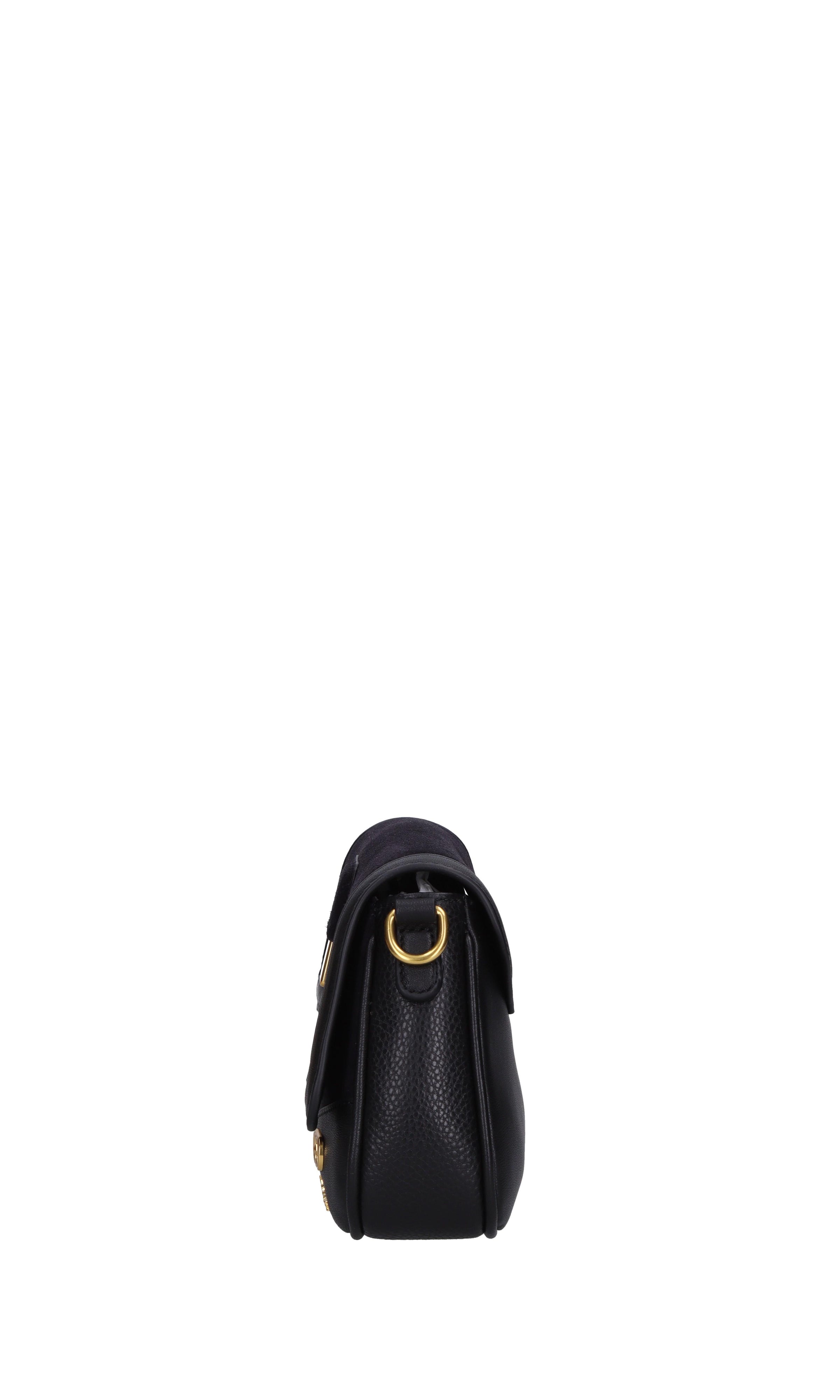 Borsa irregular med. in pelle e camoscio 