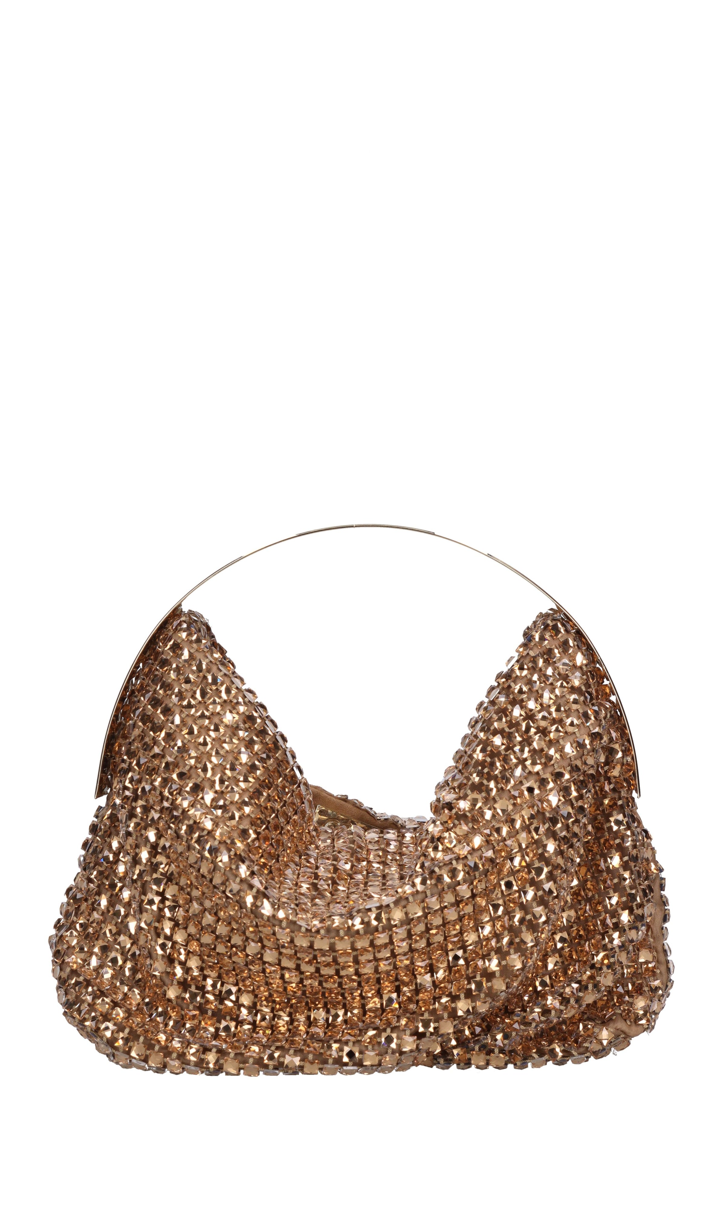 Borsa modello CLO in tessuto e strass 