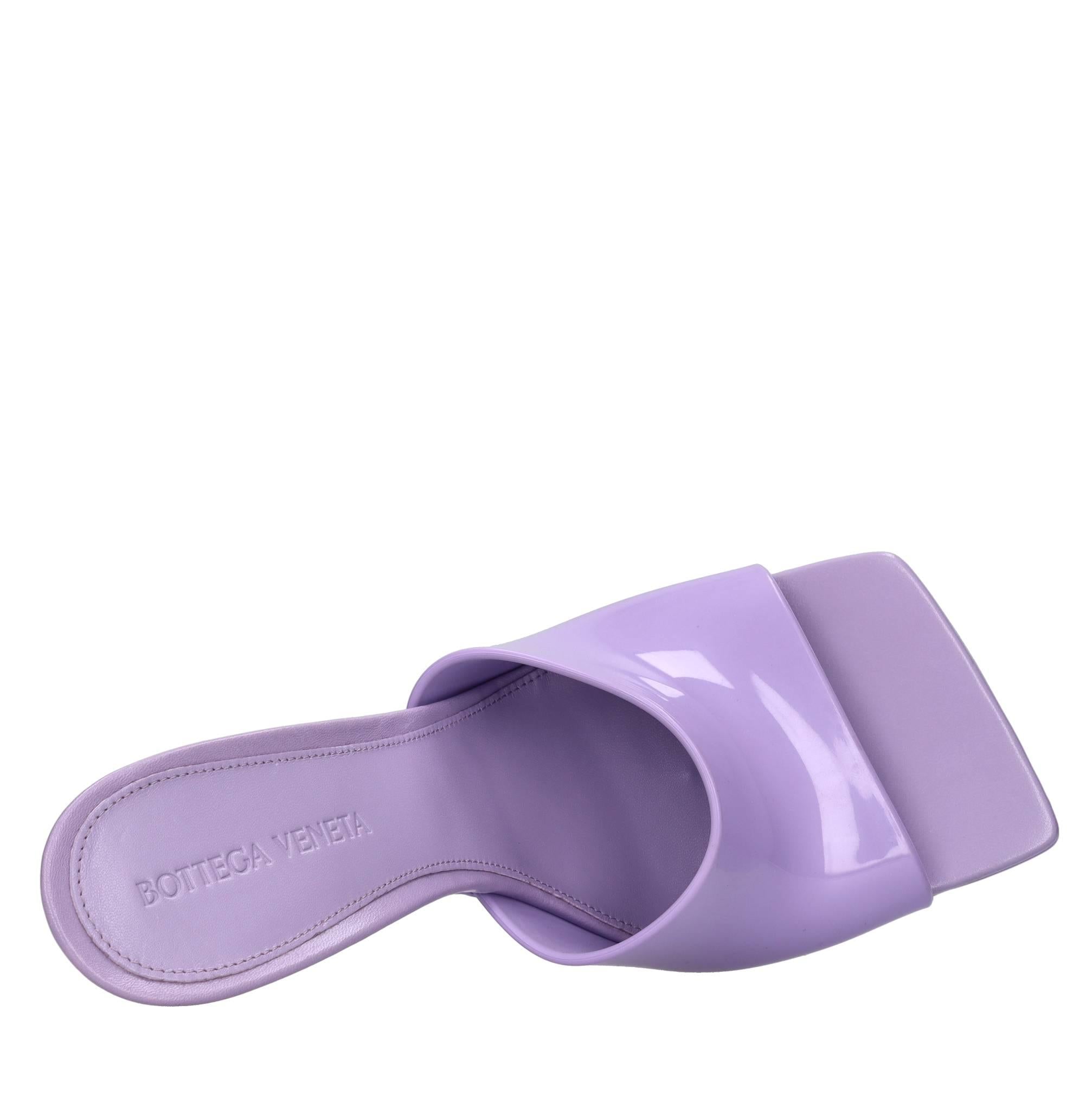 Mules in pelle e gomma 