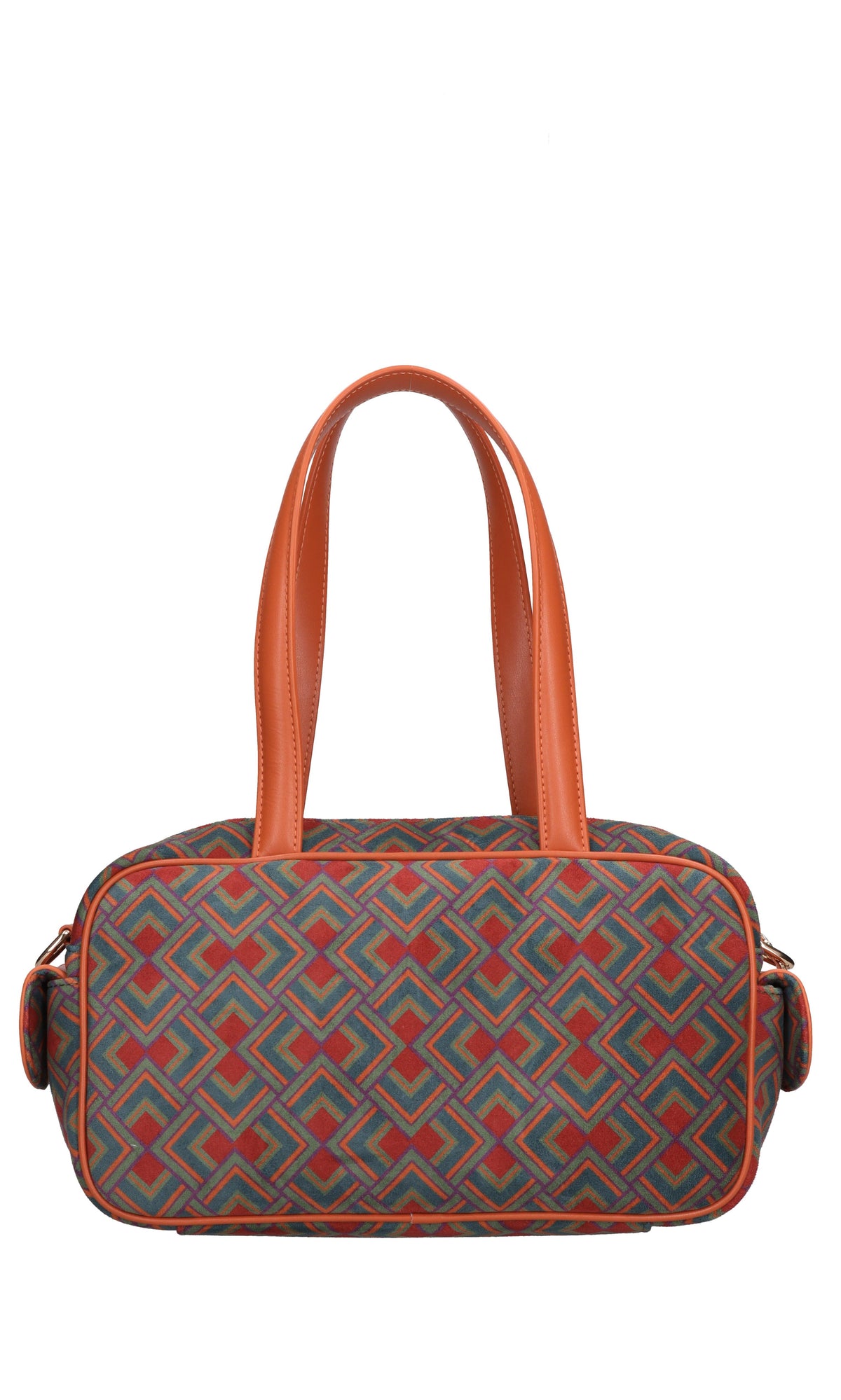 Borsa in pelle e camoscio 