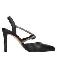 Décolleté slingback modello GARDA in pelle ed ecopelle 