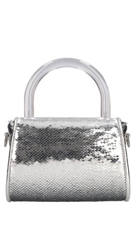 Borsa mini Cookie in tessuto e paillettes 