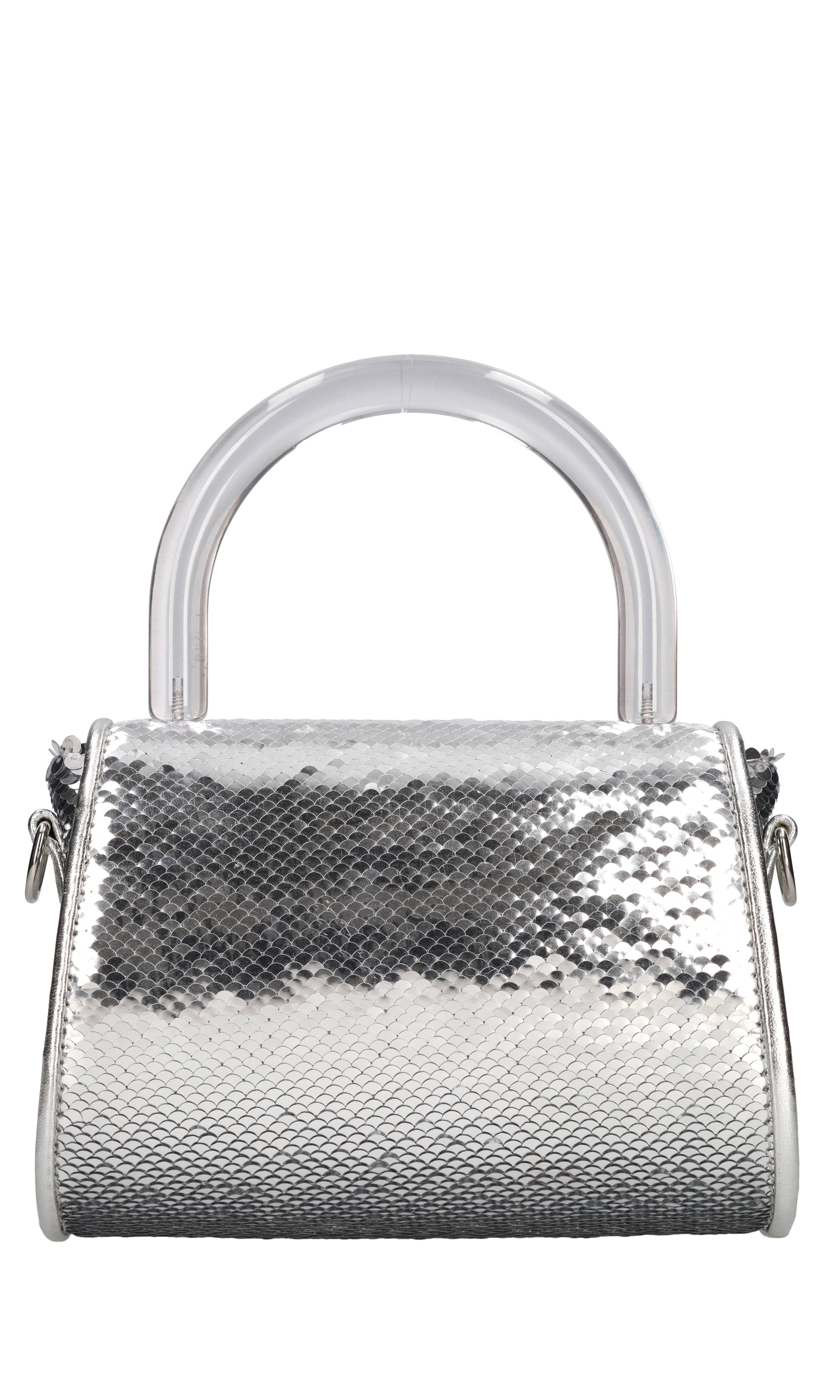 Borsa mini Cookie in tessuto e paillettes 