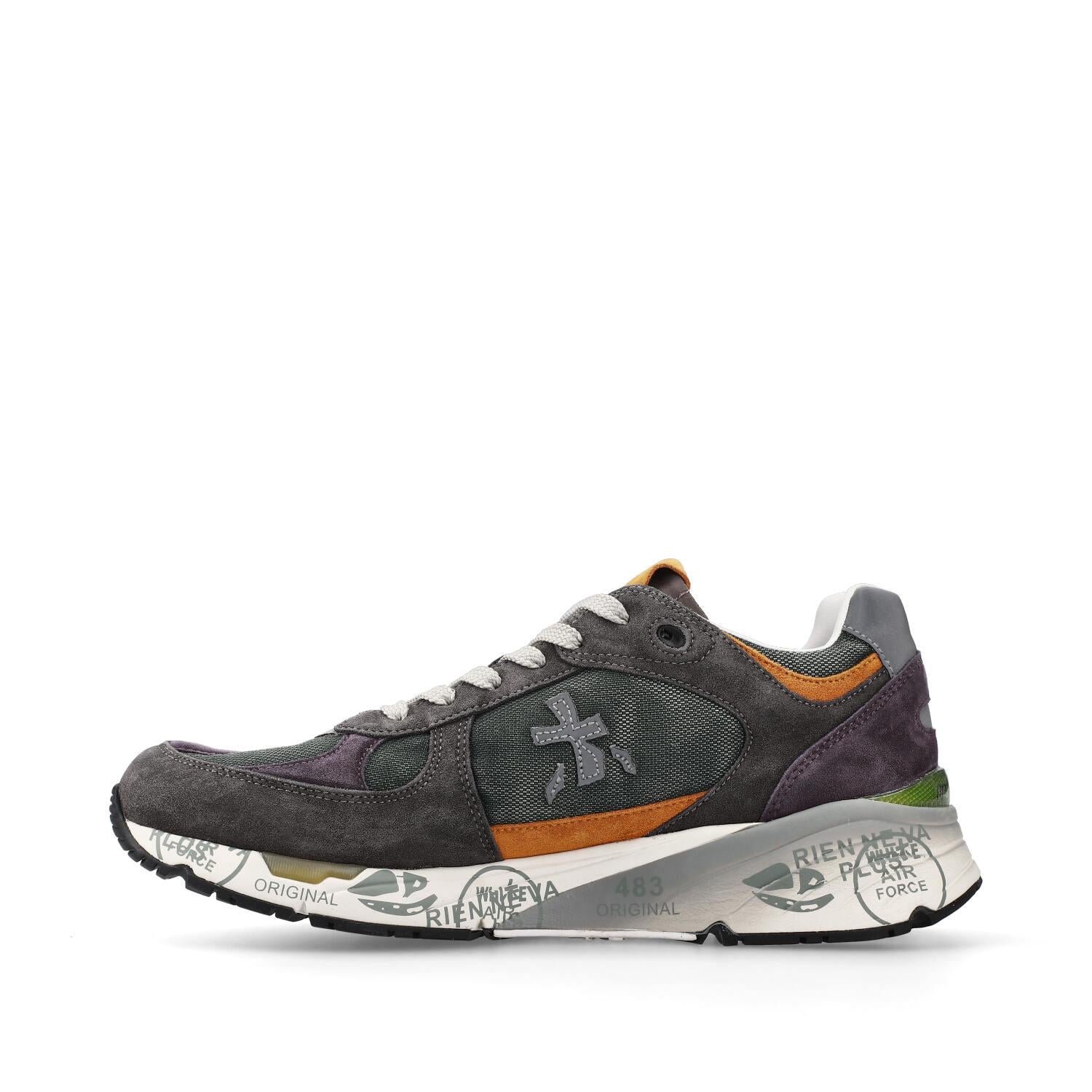 Sneakers Mase Var 7868 in camoscio, ecopelle e tessuto 