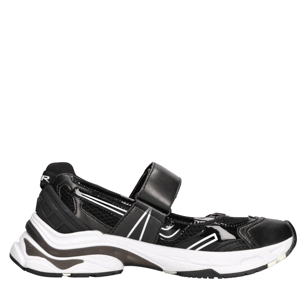 Sneakers in ecopelle e tessuto 