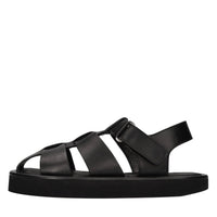 Sandali flat in pelle 