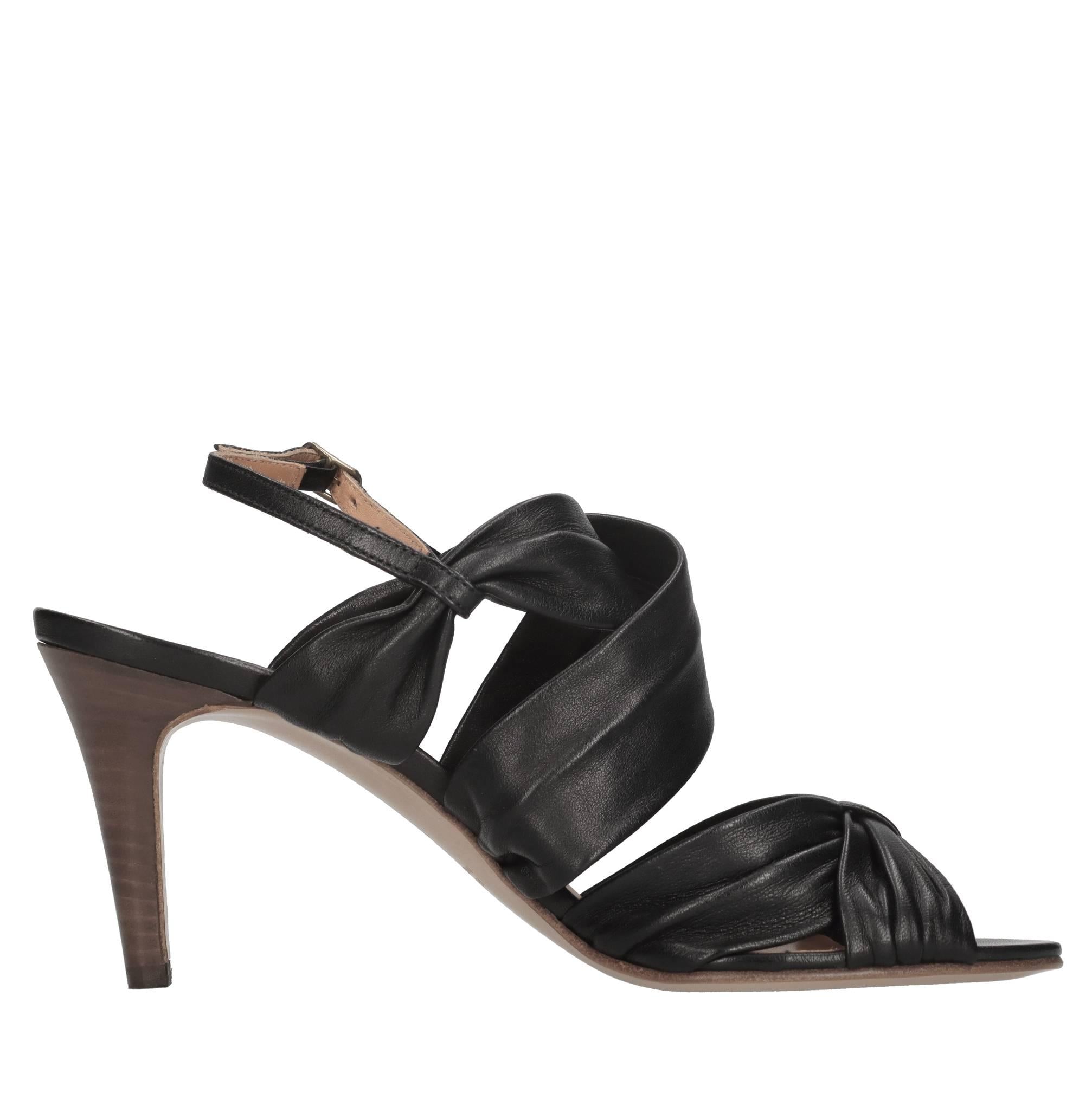 Sandali Evelyn in pelle 
