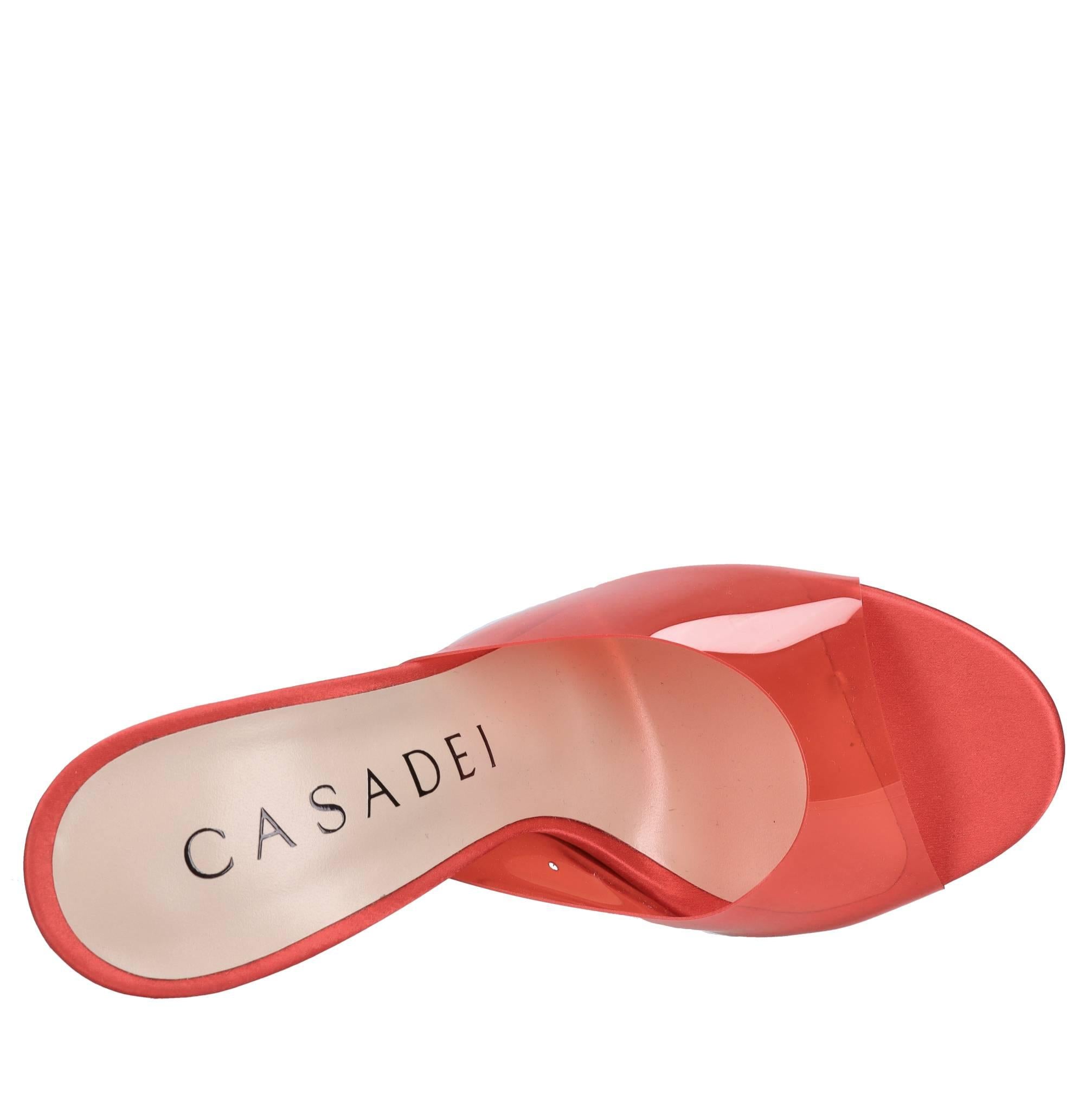 Mules Blade in plexi e raso 