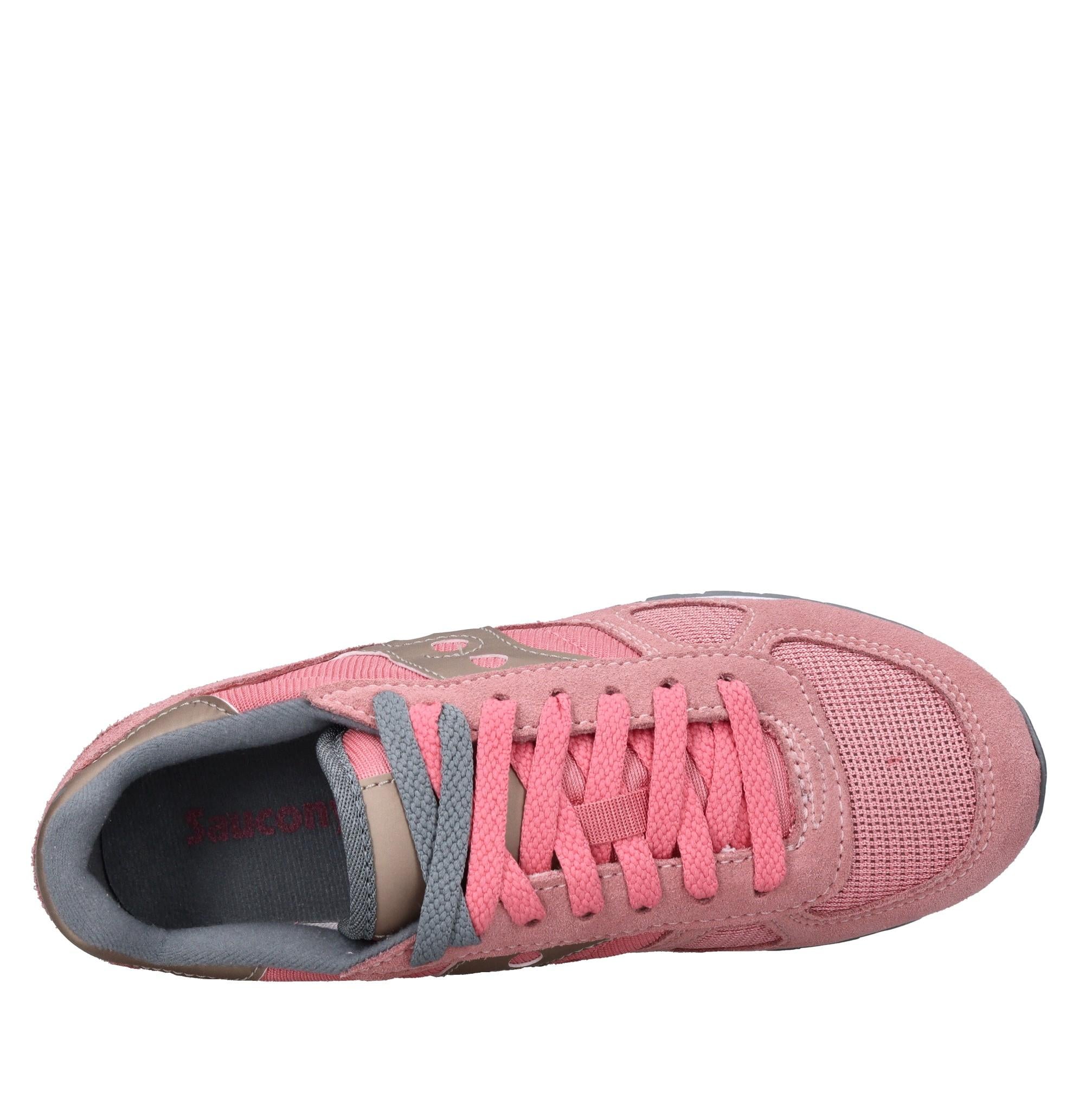 Sneakers in camoscio e tessuto 