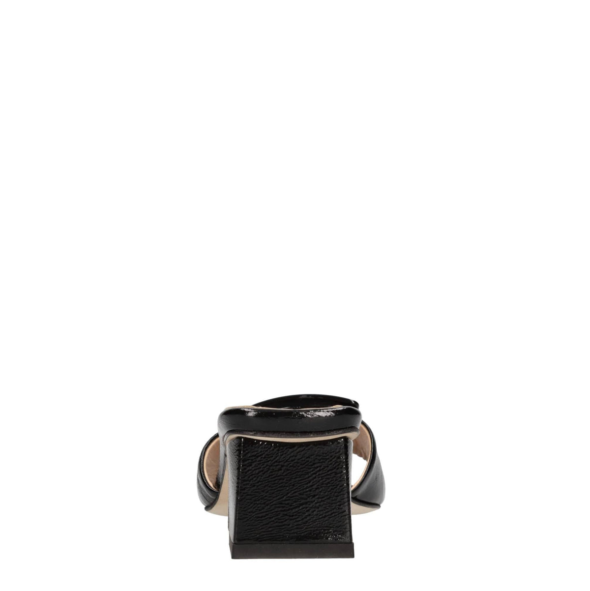 Mules in pelle e vernice 