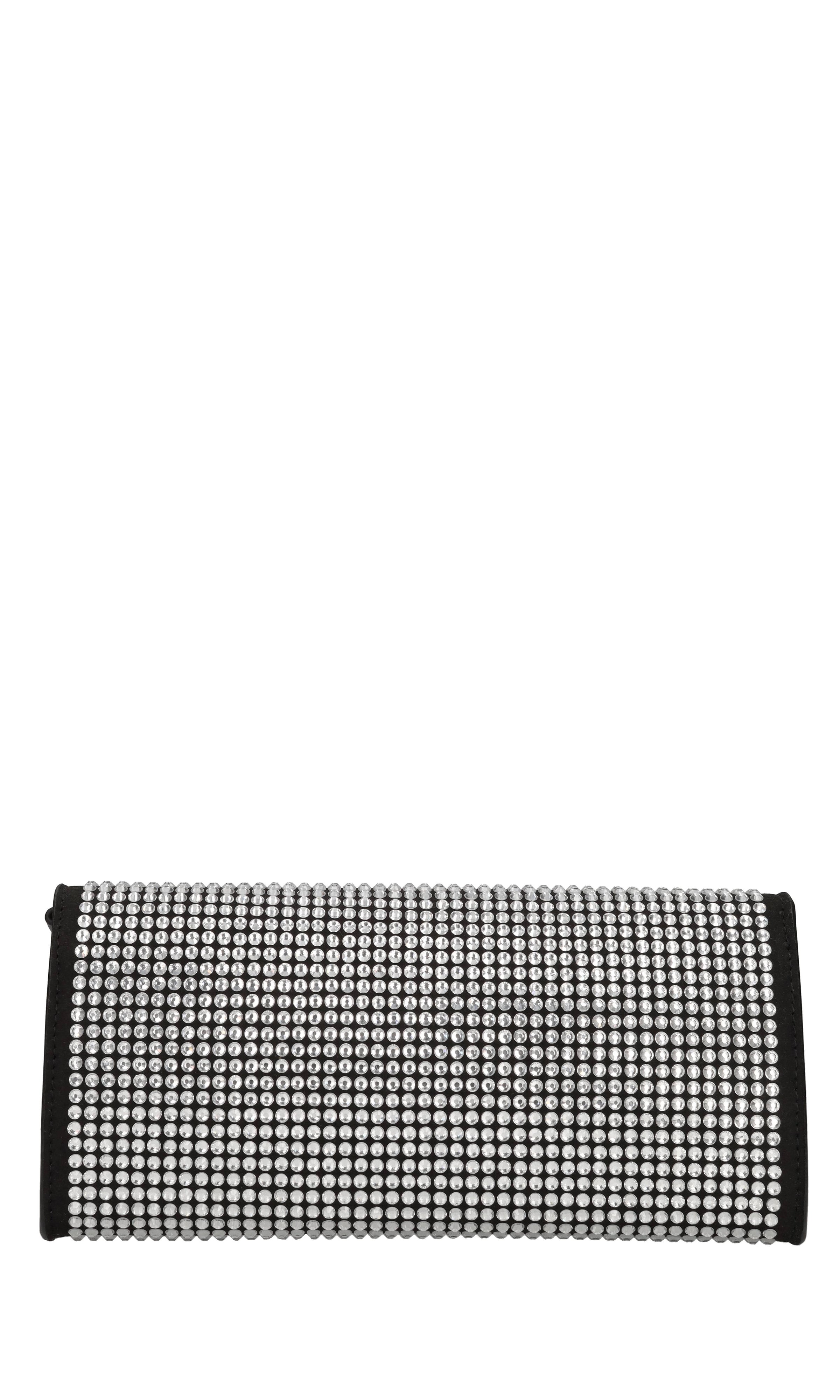 Borsa Night Ed. in ecopelle, ecocamoscio e strass 
