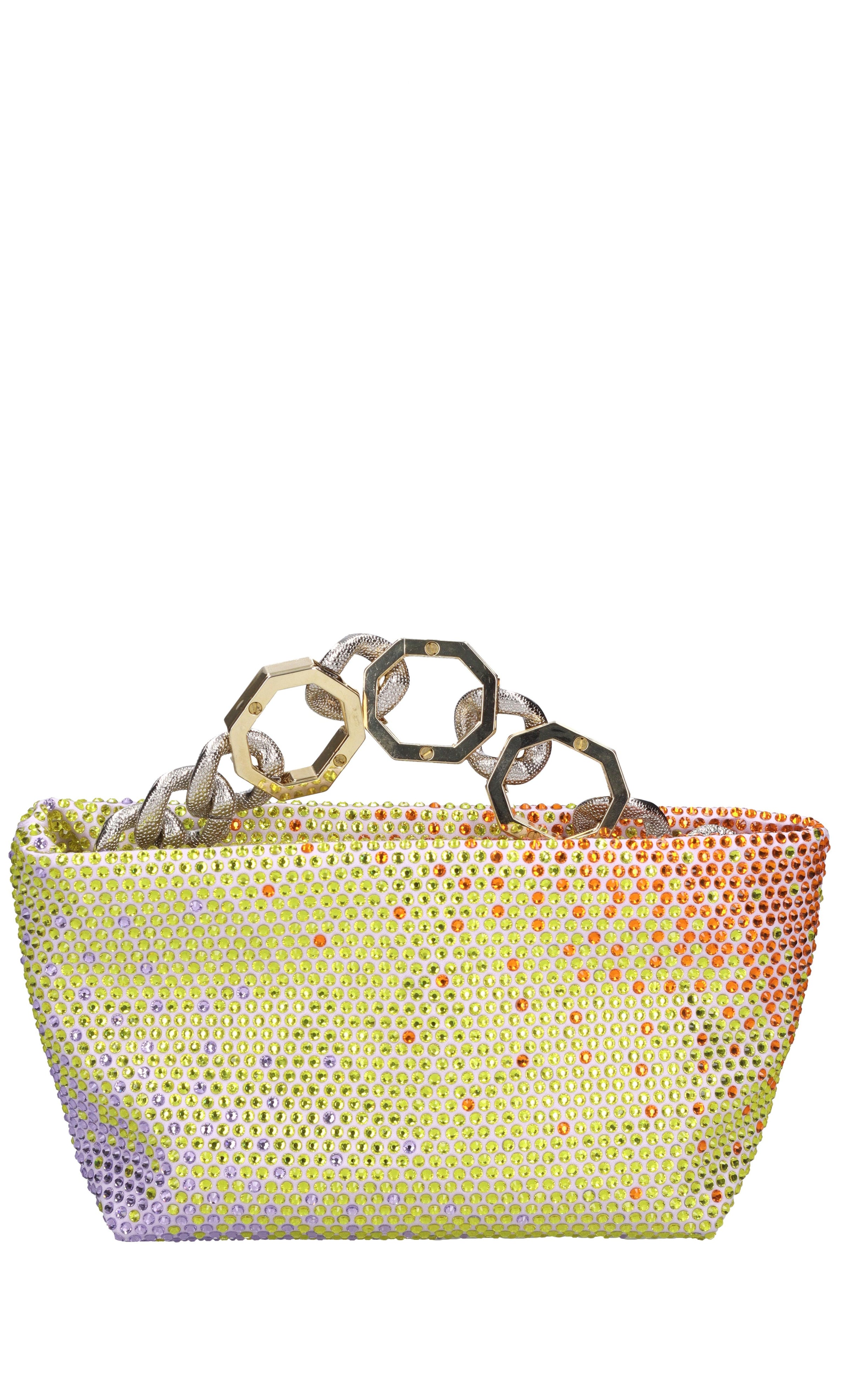 Borsa Jessye in raso e strass 