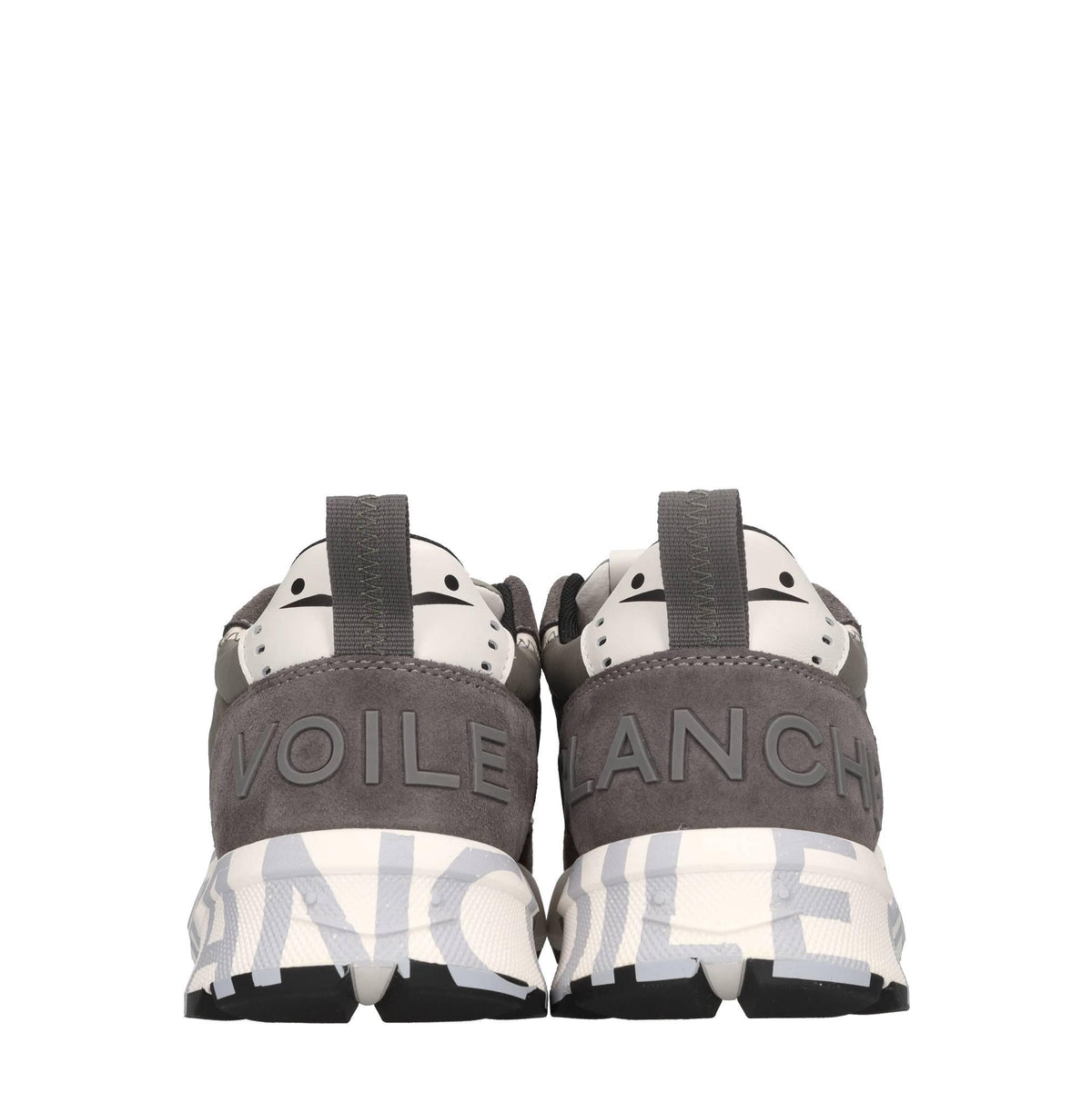 Sneakers in camoscio e tessuto 