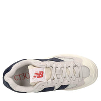 Sneakers in pelle e tessuto 
