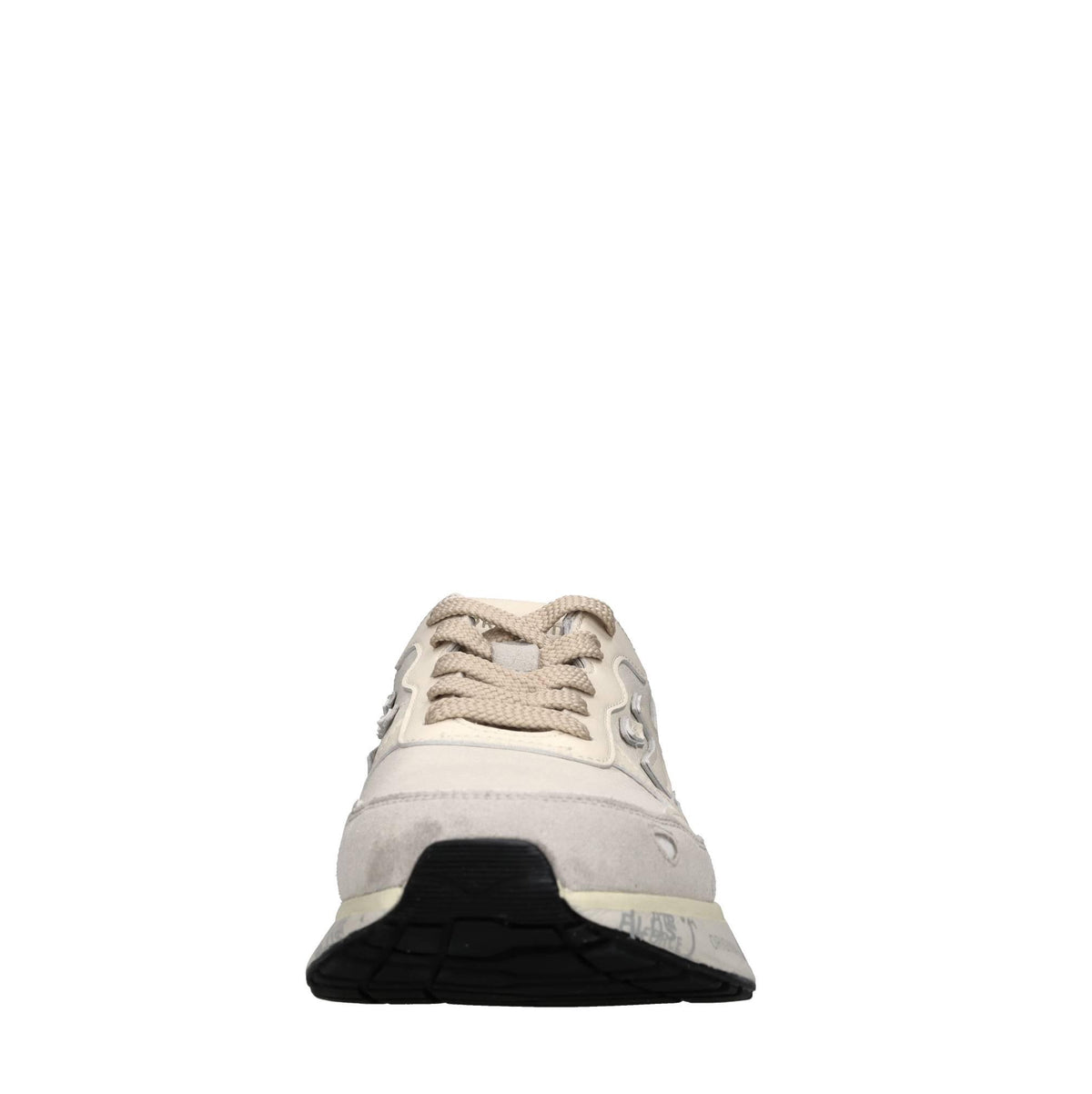 Sneakers in pelle ecopelle e tessuto 
