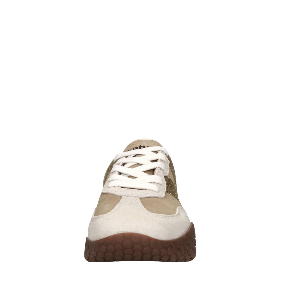 Sneakers in camoscio e glitter 