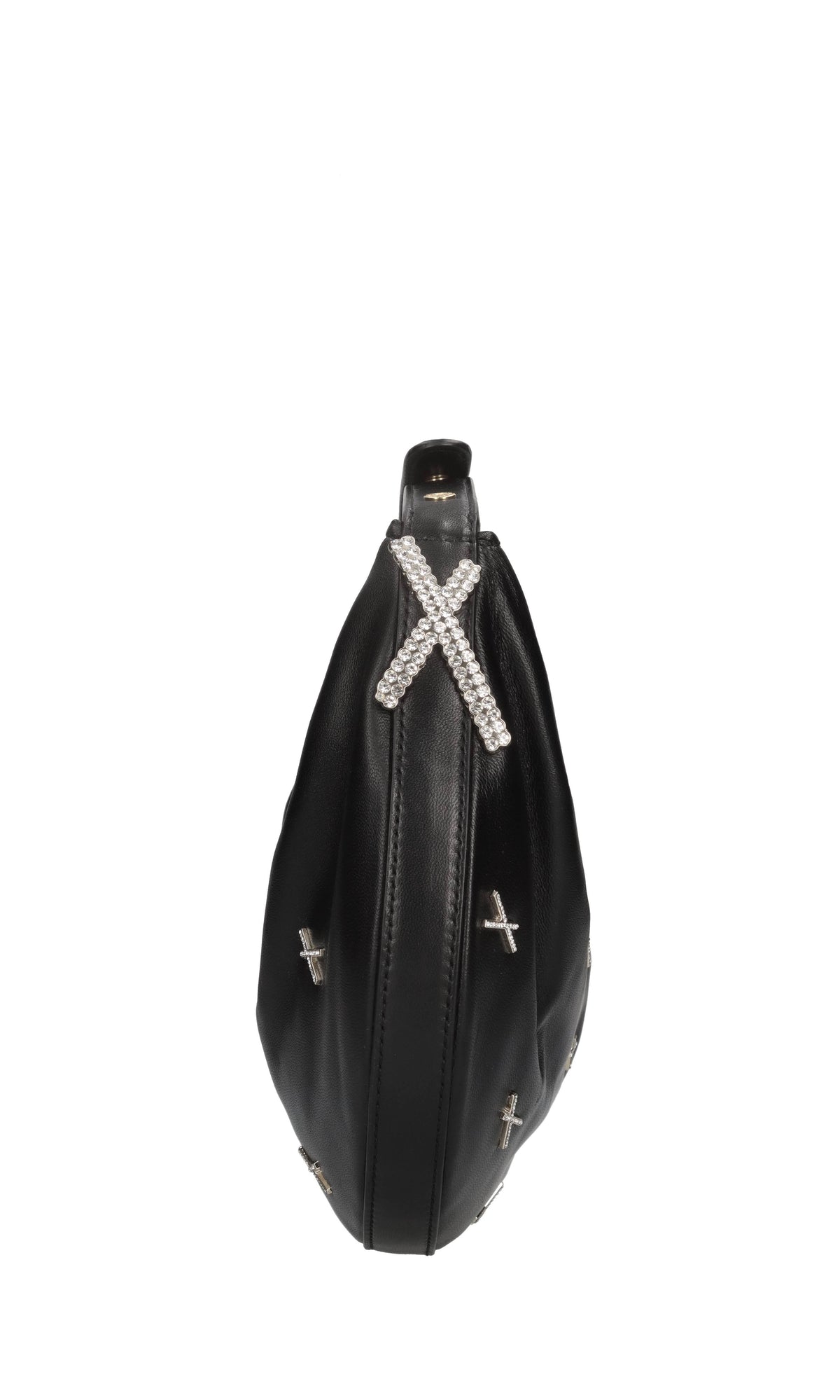 Borsa Fortune in pelle e strass 