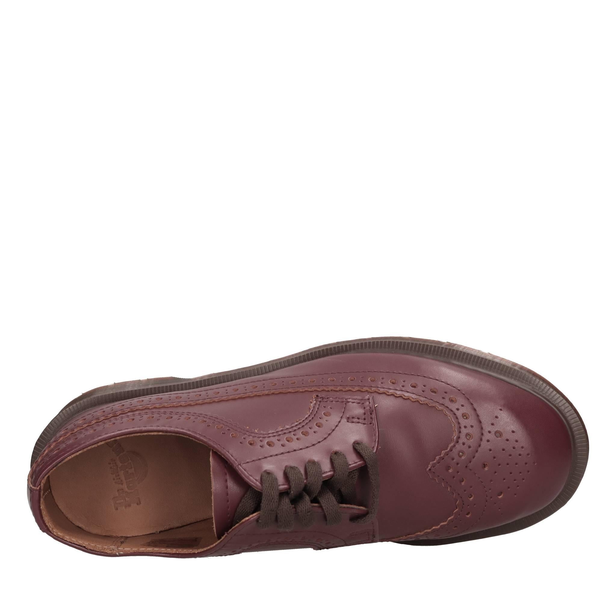 Stringate 3989 in pelle 
